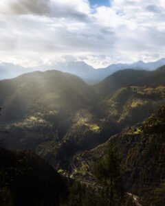 Green mountain in Italian dolomites.
