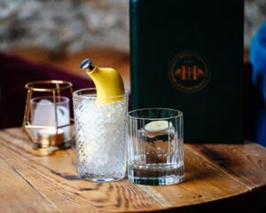 Banana old fashioned. A twist on a classic cocktail.