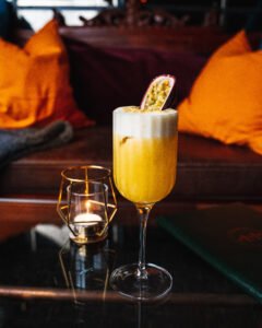 Passionfruit cocktail.